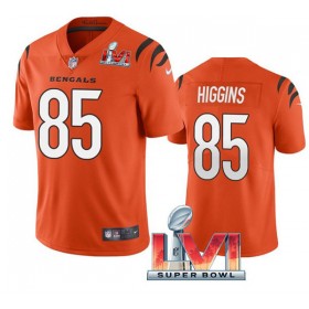 Maillot Cincinnati Bengals Tee Higgins 85 Orange 2022 Super Bowl LVI Vapor Limited - Homme